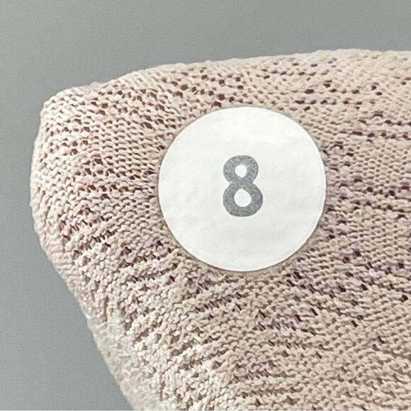 Lululemon Cool Racerback Heat Wave White Black Hip Length Sporty Tank Top Size 8 - Picture 5 of 9